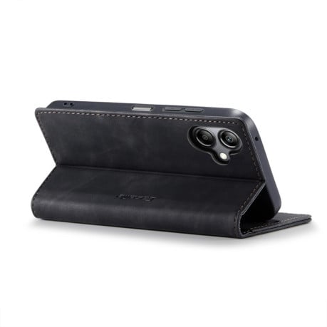 Чехол-книжка CaseMe-013 многофункциональный с кармашком на карт на Samsung Galaxy A07/A06 - черный