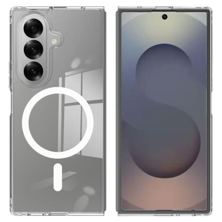 Прозрачный чехол с MagSafe гибрид, устойчивый к царапинам на Samsung Galaxy Fold 7