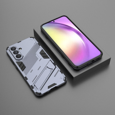 Противоударный чехол Punk Armor для Samsung Galaxy A56 5G - серый