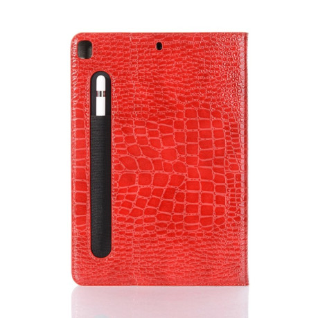 Кожаный Чехол Crocodile Texture красный для iPad 9/8/7 10.2 (2019/2020/2021)