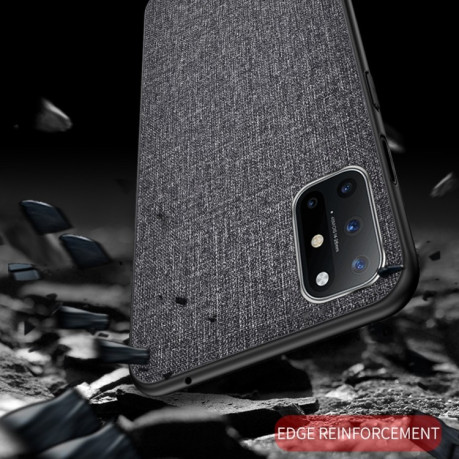 Противоударный чехол Cloth Texture на Samsung Galaxy A72 - синий