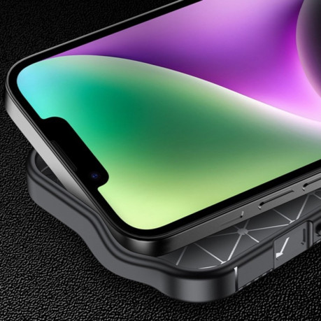 Ударозахисний чохол HMC Carbon Fiber Texture на iPhone 16e - чорний