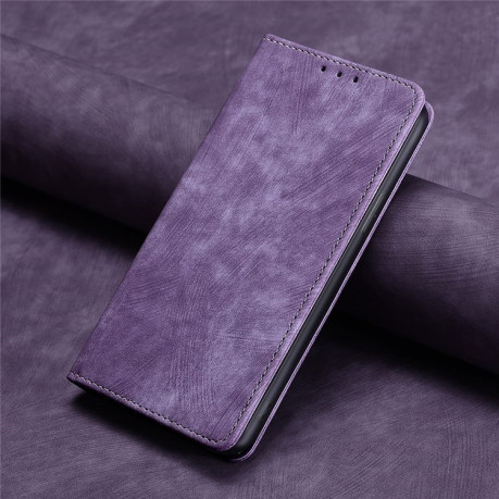 Чехол-книжка RFID Anti-theft Brush для Realme 12 5G - фиолетовый