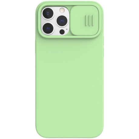 Силиконовый чехол NILLKIN CamShield (MagSafe) для iPhone 13 Pro Max - зеленый