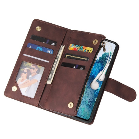 Чохол-гаманець Zipper Wallet Bag Samsung Galaxy S20 FE - кавовий