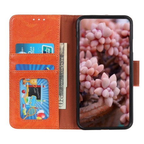 Чохол-книжка Mirren Crazy Horse для Xiaomi 14T Pro - помаранчевий