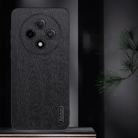 Чохол Tree Bark Leather Shockproof для OPPO A3 Pro - серый