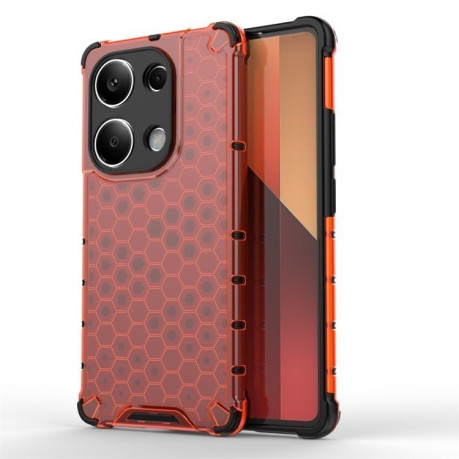 Противоударный чехол Honeycomb на Xiaomi Redmi Note 14S/ 13 Pro 4G / POCO M6 Pro 4G - красный