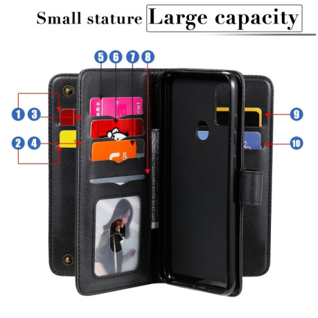 Чехол-кошелек Multifunctional accessory на Samsung Galaxy M51 - черный