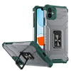 Противоударный чехол Armor Clear with Ring Holder для iPhone 11 - темно-зеленый