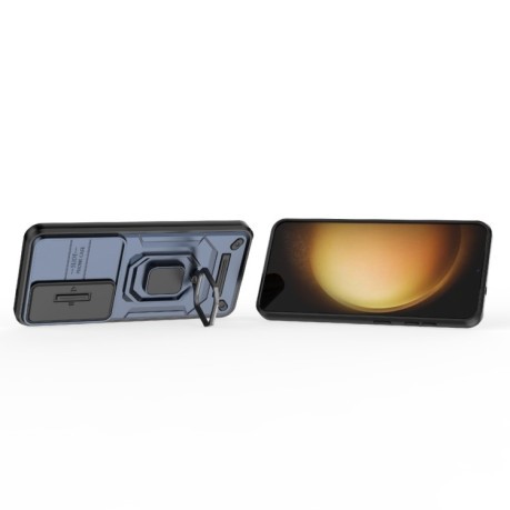 Протиударний чохол Sliding Camshield для Samsung Galaxy S25 5G - синій