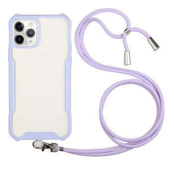 Чехол Acrylic Neck Lanyard для iPhone 11 Pro Max - фиолетовый