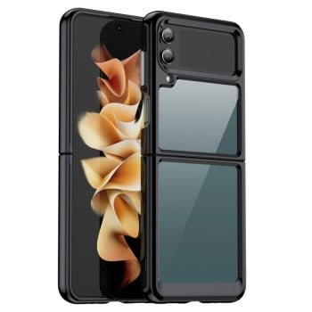 Противоударный чехол Colorful Acrylic Series для Samsung Galaxy Flip4 5G - черный