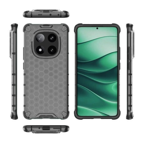 Противоударный чехол Honeycomb на Xiaomi  Redmi Note 14 Pro 5G/Poco X7 - черный