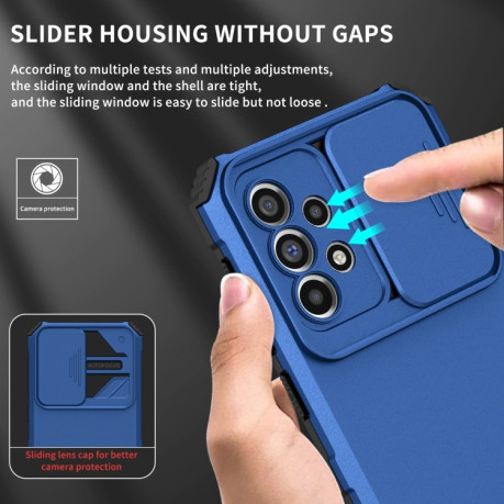 Протиударний чохол Stereoscopic Holder для Samsung Galaxy A33 5G - синій