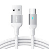 Кабель JOYROOM S-UC027A10 Extraordinary Series 3A USB-A до USB-C / Type-C Fast Charging Data Cable, Cable Length:1.2m- чорний - білий
