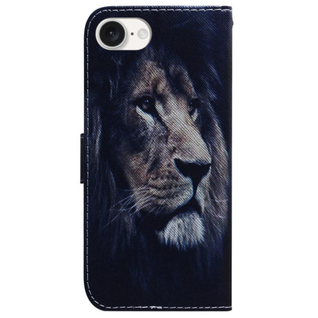 Чехол-книжка Coloured Drawing для iPhone 16e - Lion