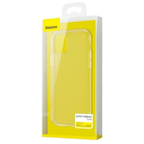 Ударозахисний чохол Baseus Safety Airbags на iPhone 11-прозоро-золотий