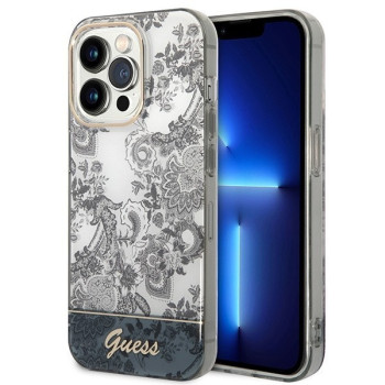 Оригінальний чохол Guess Porcelain Collection для iPhone 14 Pro Max - gray