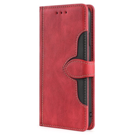 Чехол-книжка Stitching Skin Feel для OPPO A3/A3x/A40m - красный