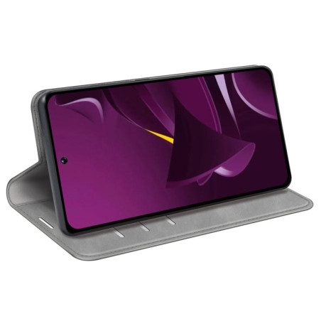 Чохол-книжка Retro Skin Feel Business Magnetic на Xiaomi Poco M7 Pro 5G - сірий
