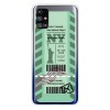 Противоударный чехол Boarding Pass Series на Samsung Galaxy M51 - Green New York