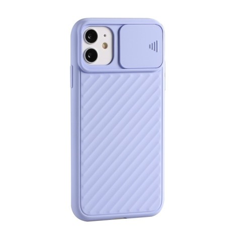 Чехол Sliding Camera на iPhone 12/12 Pro - фиолетовый