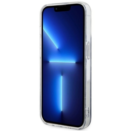 Оригинальный чехол Guess Marble MagSafe для iPhone 14 Pro Max - black