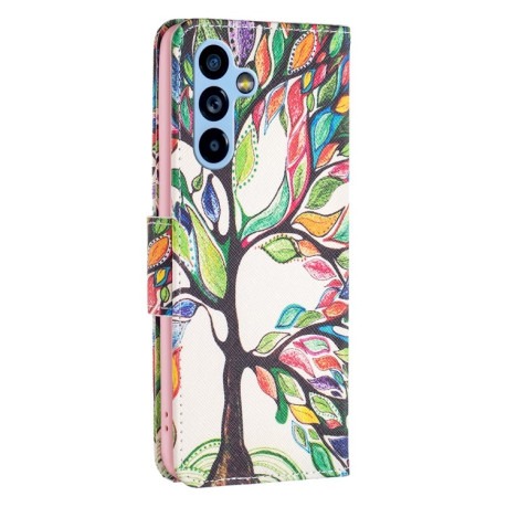 Чехол-книжка Colored Drawing Pattern для Samsung Galaxy A54 5G - Tree Life