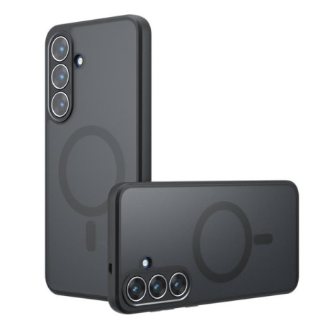 Противоударный чехол Armor Precise Hole гибрид твердого и мягкого материала на Samsung Galaxy S25 FE 5G - черный