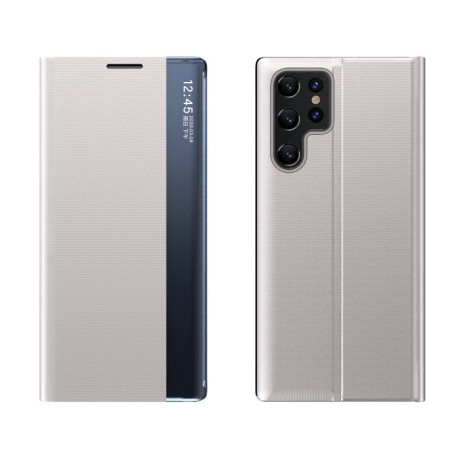 Чохол-книжка Clear View Standing Cover Samsung Galaxy S22 Ultra 5G - сірий