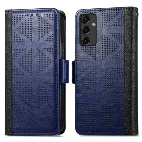 Чохол-книжка Grid Leather для Samsung Galaxy A14 5G - синій