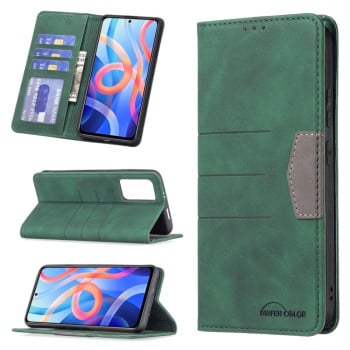 Чохол-книжка Magnetic Splicing для Xiaomi Redmi Note 11 / Poco M4 Pro 5G - зелений