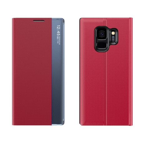 Чехол-книжка Clear View Standing Cover на Samsung Galaxy S9 Plus - красный