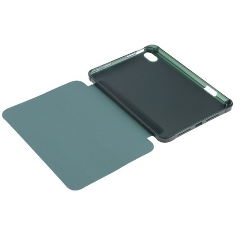 Чехол-книжка Three-folding для iPad mini 6 - темно-зеленый