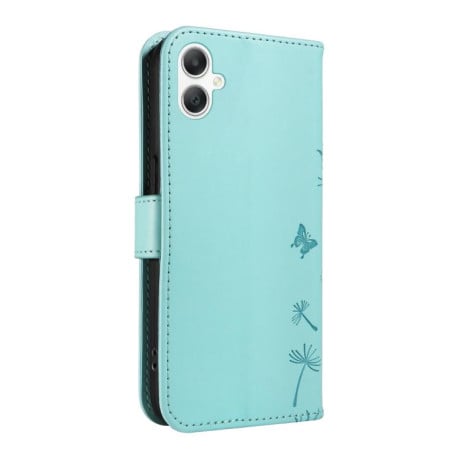 Чехол-книжка Dandelion Embossed Pattern Flip Leather на Samsung Galaxy A07 5G - зеленый