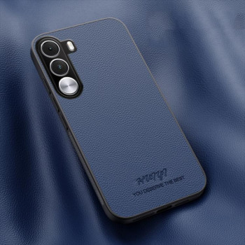 Чехол HUIYI Leather Magnetic на Realme C100i 4G — синий