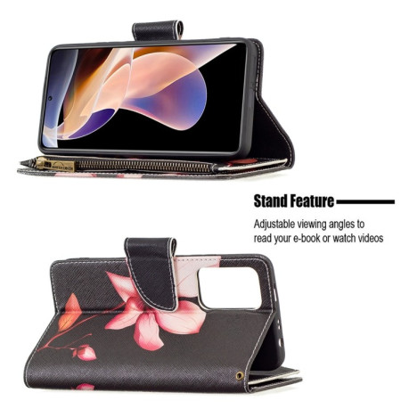 Чохол-гаманець Colored Drawing Pattern для Xiaomi Redmi Note 11 Pro 5G (China)/11 Pro+ - Lotus