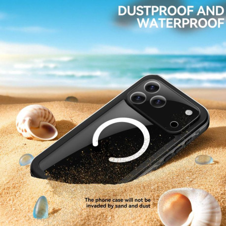 Противоударный чехол RedPepper IP68 Waterproof MagSafe для iPhone 17 Pro Max - серый