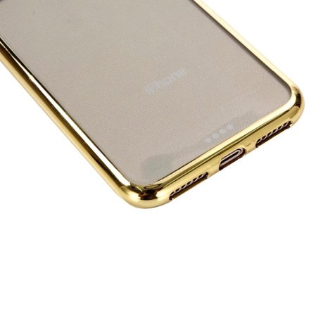Ультратонкий силиконовый чехол Electroplating на iPhone XR-серебристый