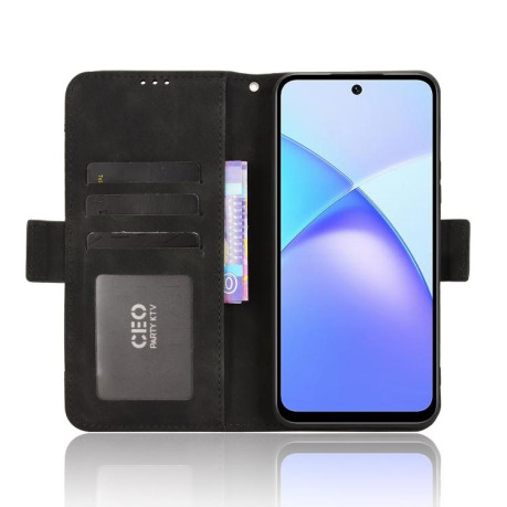 Чохол-книжка Skin Feel з м'якою фактурою Calf на Infinix Smart 10 Plus 4G - чорний