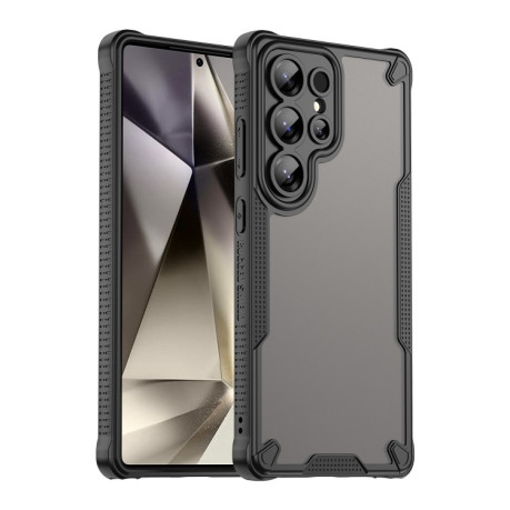 Противоударный чехол Armor Glaze PC Hybrid для Samsung Galaxy S25 Ultra 5G - черный