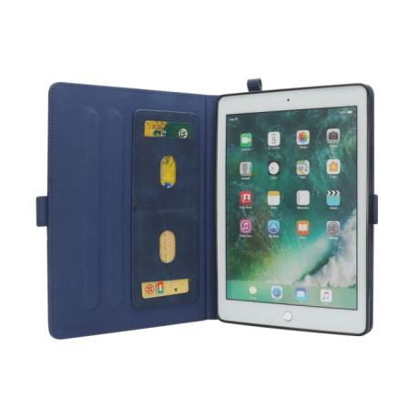 Шкіряний чохол-книжка Double Holder Leather Case на iPad Pro 10.5/Air 2019-синій