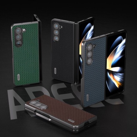 Противоударный чехол ABEEL Luxury Series для Samsung Galaxy Fold 5 - коричневый