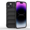 Силіконовий чохол Magic Flannel для iPhone 15 Plus - чорний