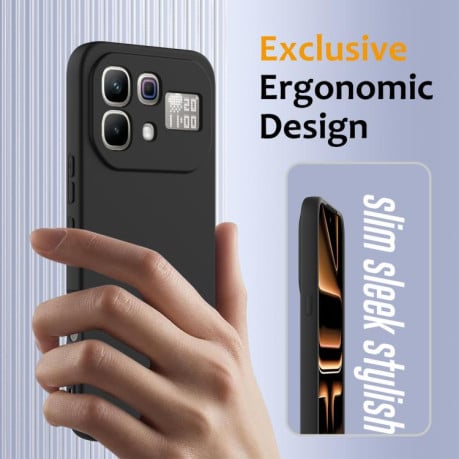 Силиконовый чехол Shockproof Silicone с Magsafe на Infinix Note 60 / 60 Pro 5G — чёрный
