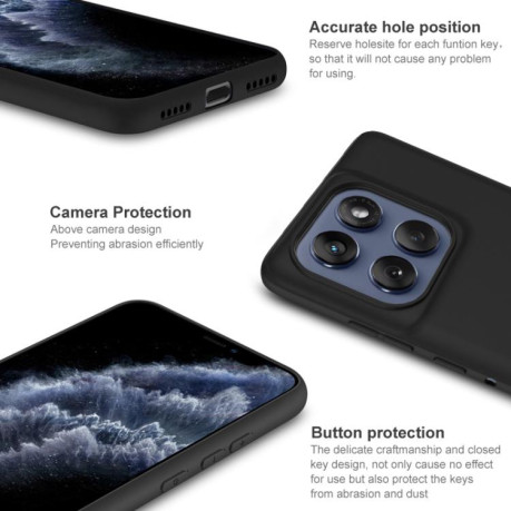 Протиударний чохол IMAK UC-3 Series Shockproof Frosted TPU на Motorola Edge 60 Fusion 5G - чорний