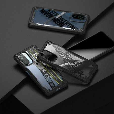 Оригинальный чехол Ringke Fusion X Design durable на Xiaomi Mi 11i /Redmi K40 Pro/K40/Poco F3 - Ticket band