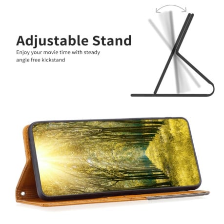 Чехол-книжка Rhombus Texture для Samsung Galaxy M14 5G - желтый