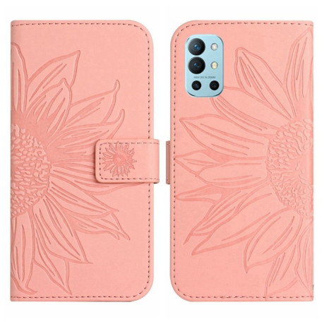 Чехол-книжка Skin Feel Sun Flower для OnePlus 10 Pro - розовый
